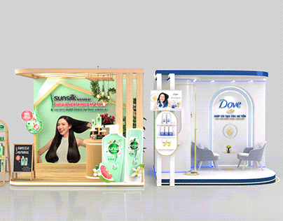 DOVE AND SUNSILK BOOTH