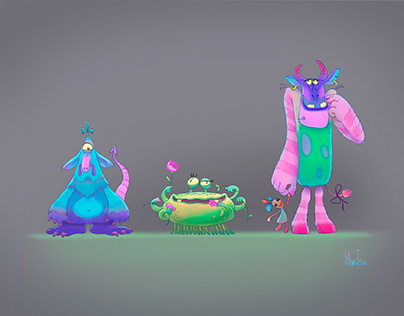 Whimsical monsters