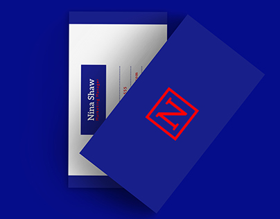 BUSINESS CARD BLUE VELVET