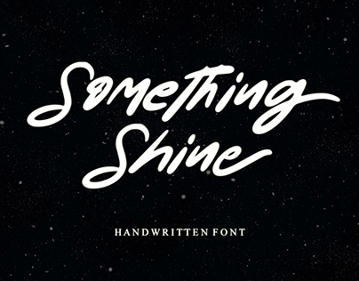 Something Shine Handwritten Font