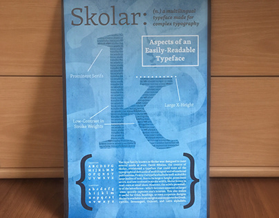 Skolar - Typeface Informational Graphic