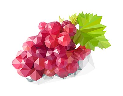 Lowpoly fruits
