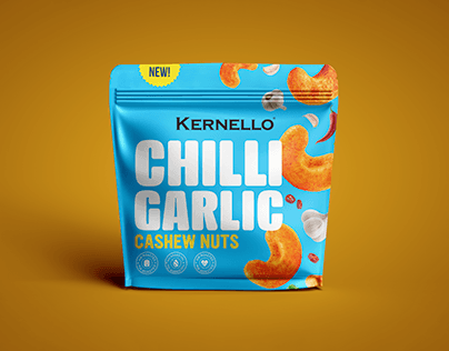 Project thumbnail - Chilli garlic cashew nuts packaging