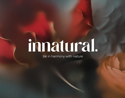 logo concept vegan cosmetics brand «innatural»
