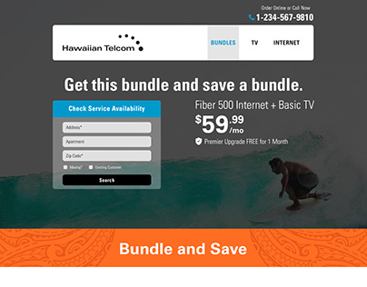 Hawaiian Telcom - Website Design