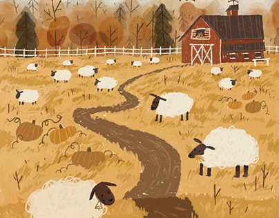 Autumnal Sheep Farm