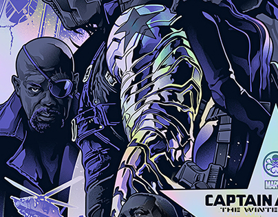 Captain America: Winter Soldier screenprint