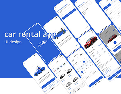 Car rental app - UI design