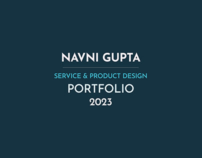Product Service Design Portfolio
