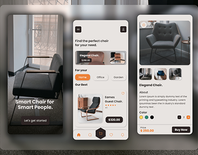 Furniture E-Commerce App|Mobile Ui