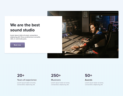 Landing Page | Music Studio