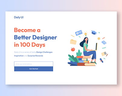 Daily UI 100 - Redesign Daily UI Landing Page