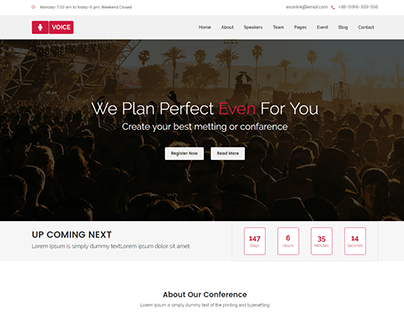 Voice - Event HTML5 Template