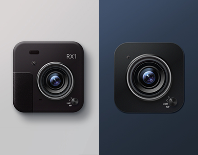 Camera icon design-Sony RX1