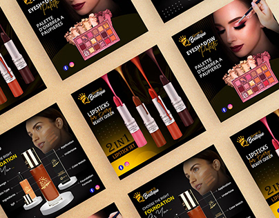 Social Media Post Design For Makeup Products