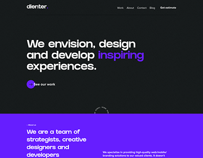 www.dienter.com Website Design