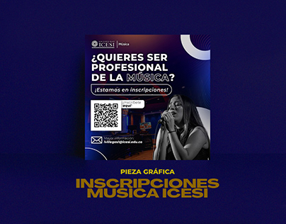 Inscripciones Música Icesi - Pieza Gráfica