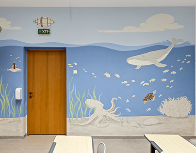 School of Fish: Classroom Mural
