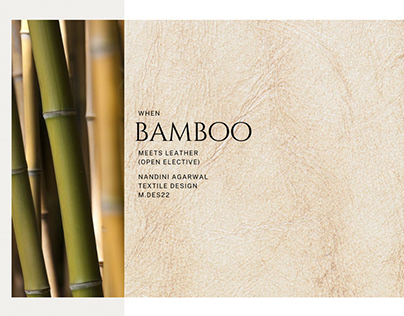 When Bamboo Meets Leather