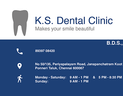 Dental Clinic - Business Card Design