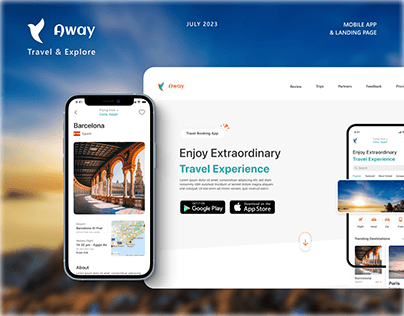 Away - Travel App & Landing Page