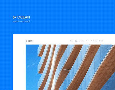 57 OCEAN website concept