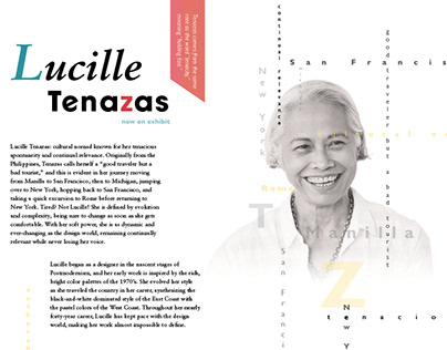 Lucille Tenazas Exhibit Brochure
