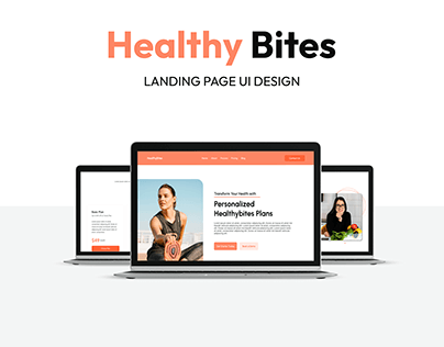 Healthy Bites | Nutritionist | Landing Page Ui Design
