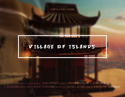 Village of Islands - An Ancient Asian Village C4D