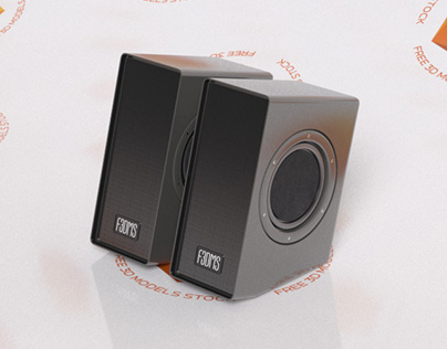 PC Speakers 3D Model