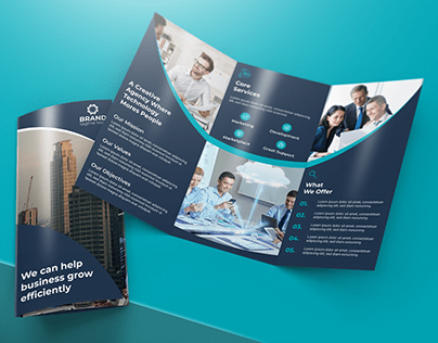 Corporate trifold template