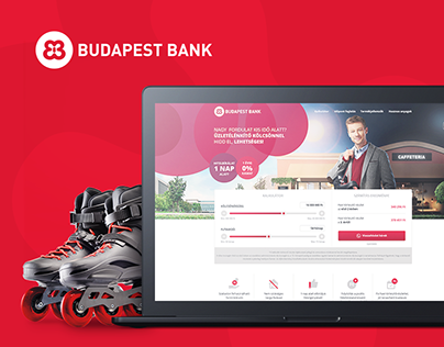 Budapest Bank "Üzletélénkítő kölcsön" landing redesign