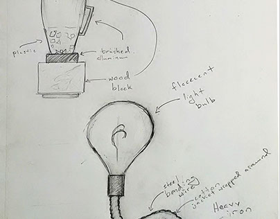minimal blender and lamp