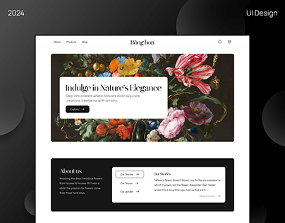 Flower Website | Landing Page | UX/UI Design