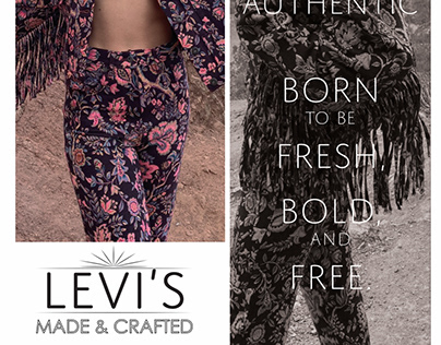 Levi’s Made and Crafted Mock Print Ad