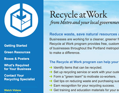 Recycle at Work Website