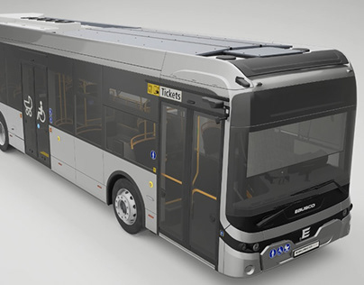 Showcase | Modeling and rendering Ebusco electric bus