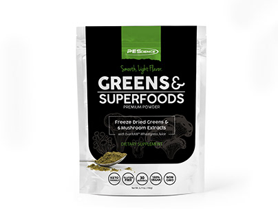 Superfoods Supplement Pouch Package Design