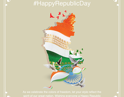 creative post for 26 january // republic day post