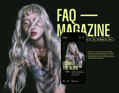 FAQ Magazine — Website redesign