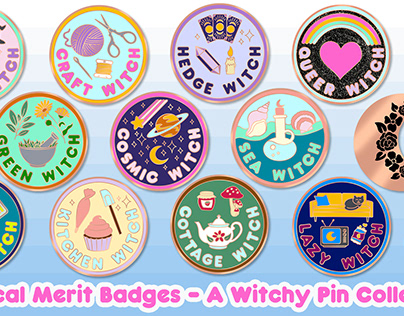 Magical Merit Badges - A Witchy Pin Collection