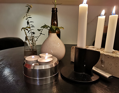 Aluminum candle holder - short project