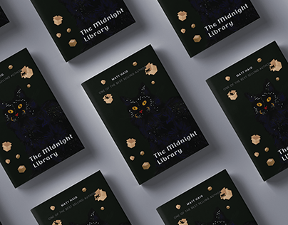 The Midnight Library -Bookcover Mockup