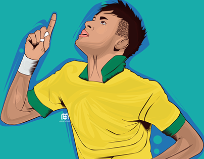 vector art Neymar Jr.