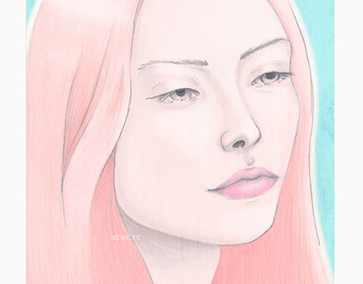 Pink Hair Portrait
