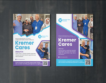 Kremer Eye Center Fundraising Charity Donations Poster