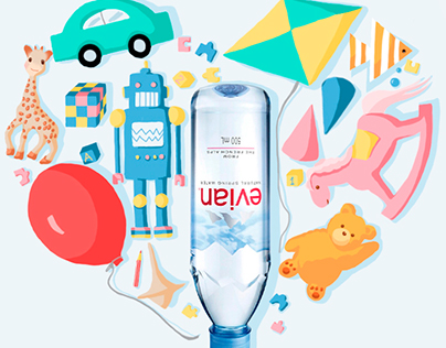 Illustrations for Evian