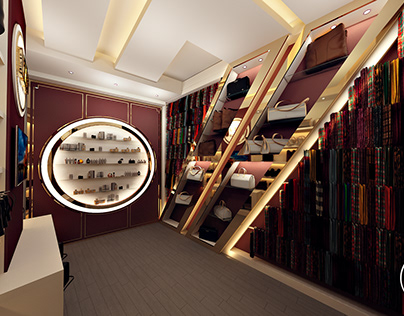commercial shop design (scarfs and acsesories)