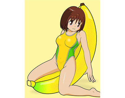 (Cartoons) Swimsuit and fruit
