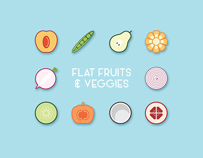 FLAT FRUITS & VEGGIES